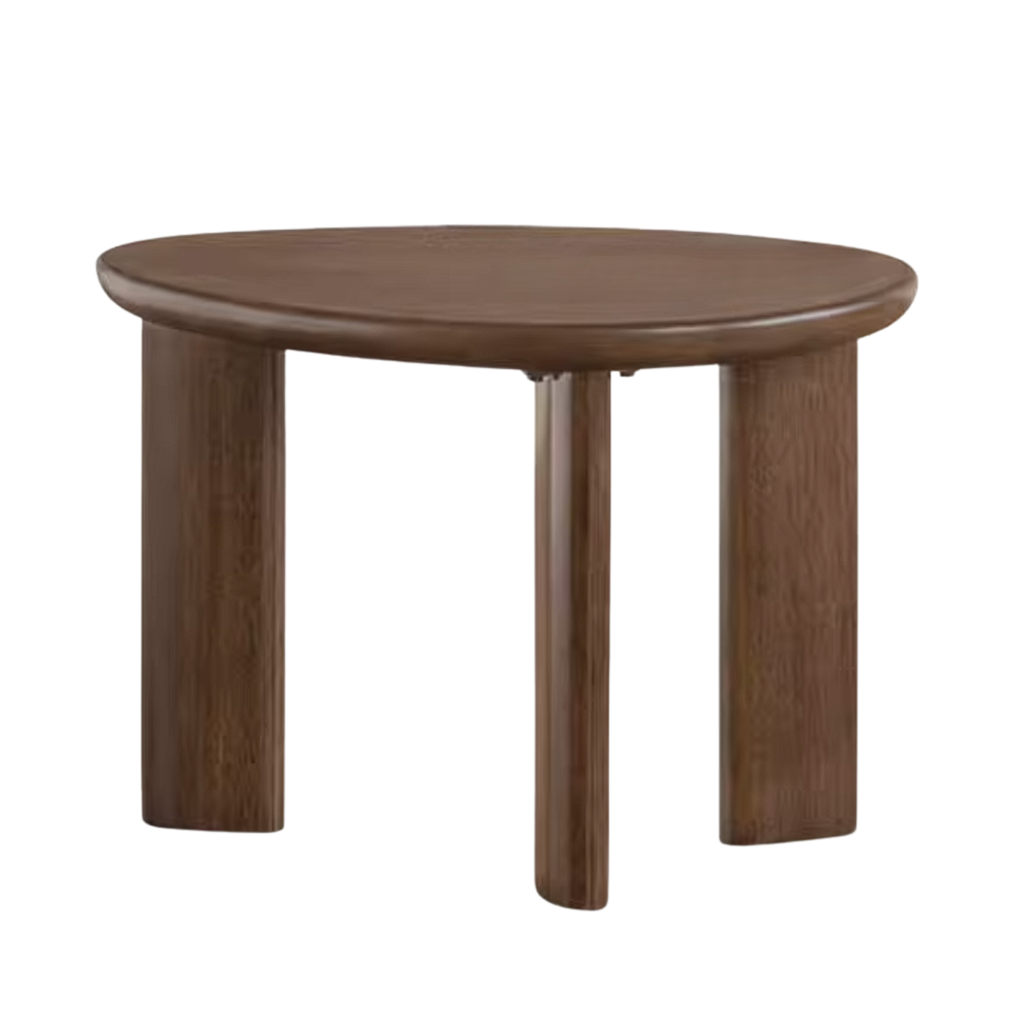 Golden Pearwood Solid Wood Coffee Table with Sculptural Form and Italian Inspired Design