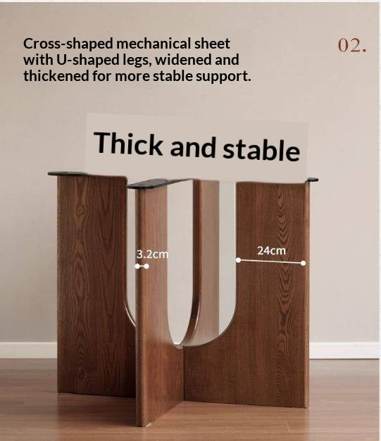 Ash Solid Wood Round Dining Table