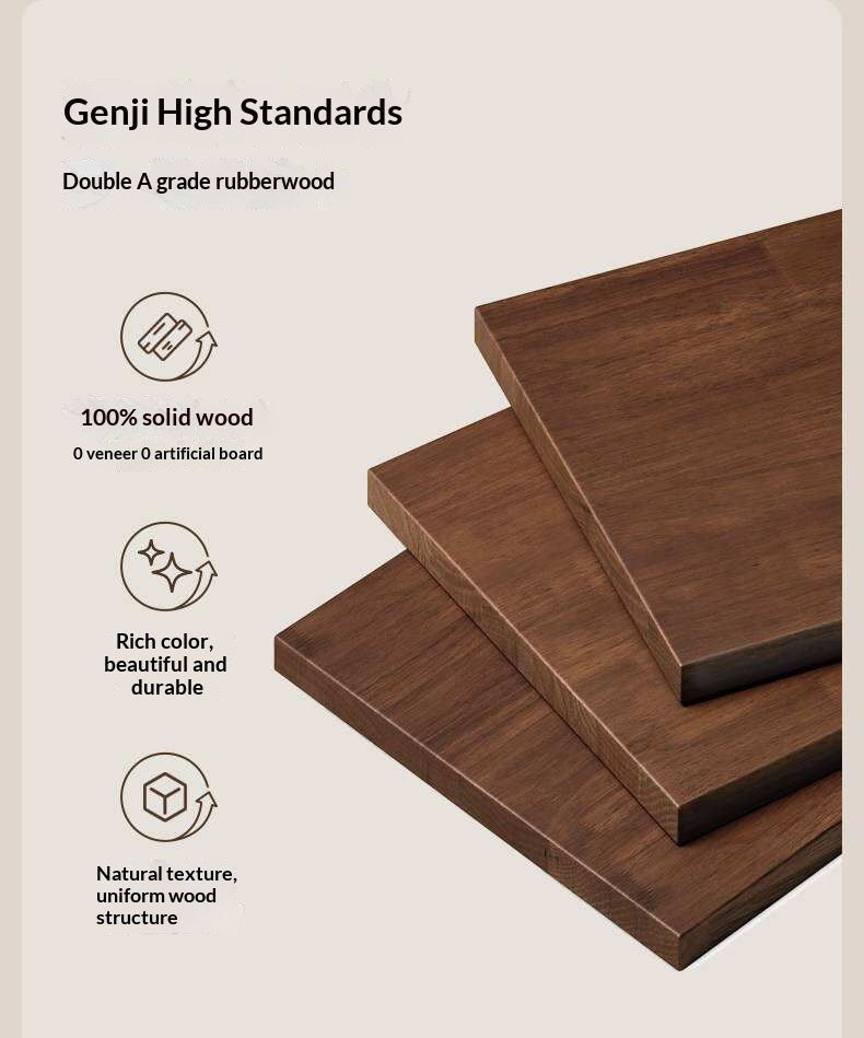 Rubberwood Solid Wood Storage Bed with Lift-Up Platform and Oversized Cushioned Headboard