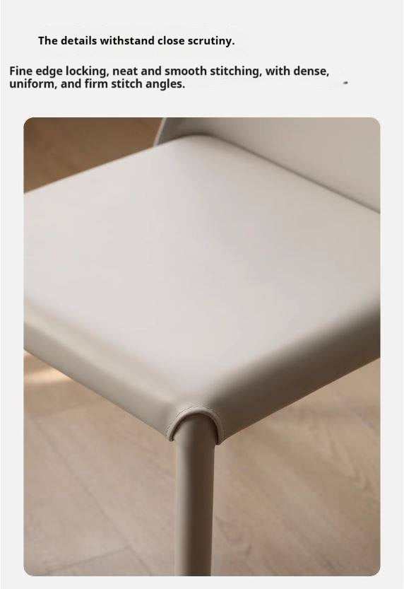 Set 4 pcs Saddle Leather Dining Chair