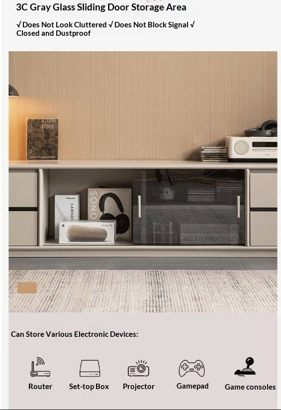 Tulipwood Solid Wood Modern Minimalist Floor Standing TV Stand