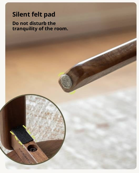 Black Walnut, Cherry Solid Wood Stacked Round Stool