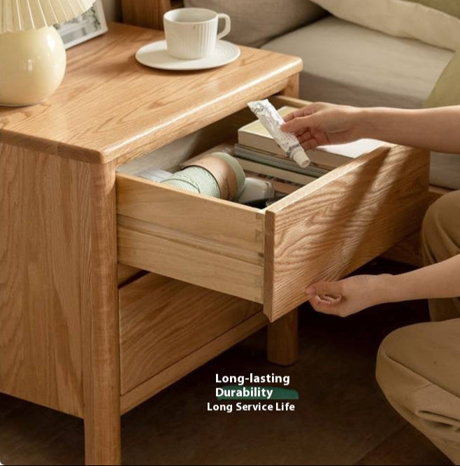 Oak Solid Wood Nordic Nightstand