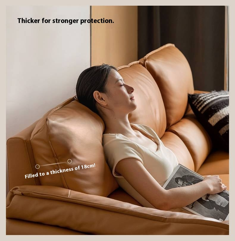 Genuine Leather Italian Style Zero-Wall Electric Recliner Sofa