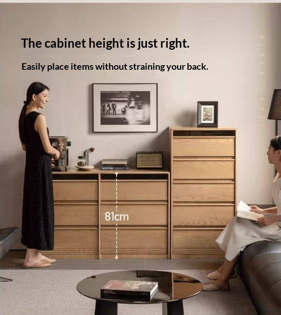 Ash Solid Wood Modern Chest of Drawers