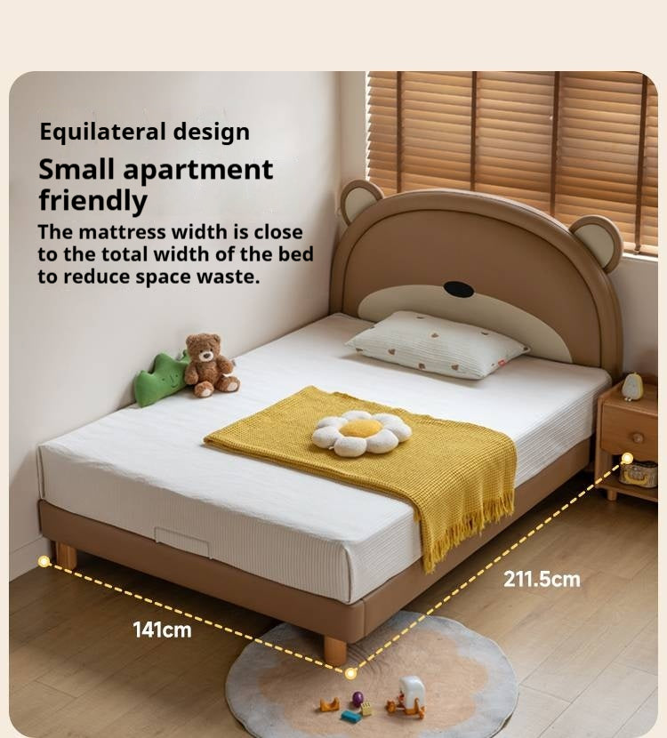 Organic Leather Children's Soft Bear Bed