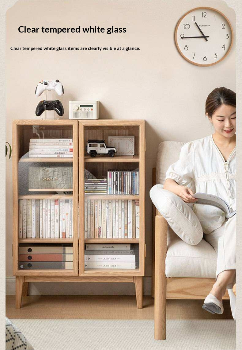 Ash Solid Wood Storage Sideboard