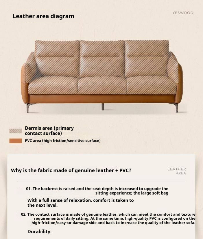 Genuine Leather Sofa