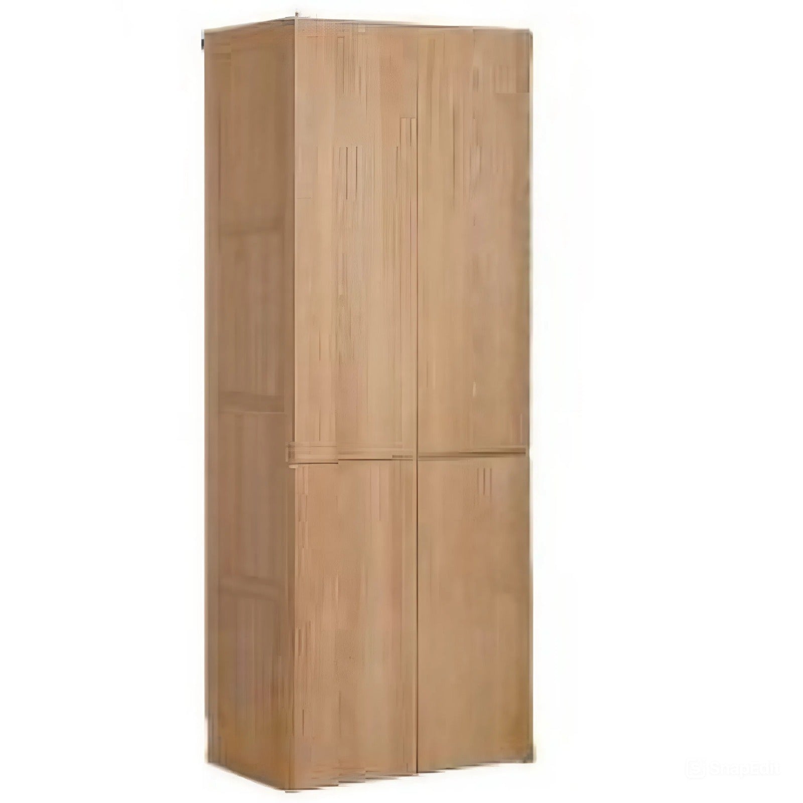 Ash Solid Wood Open Door Storage Cabinet