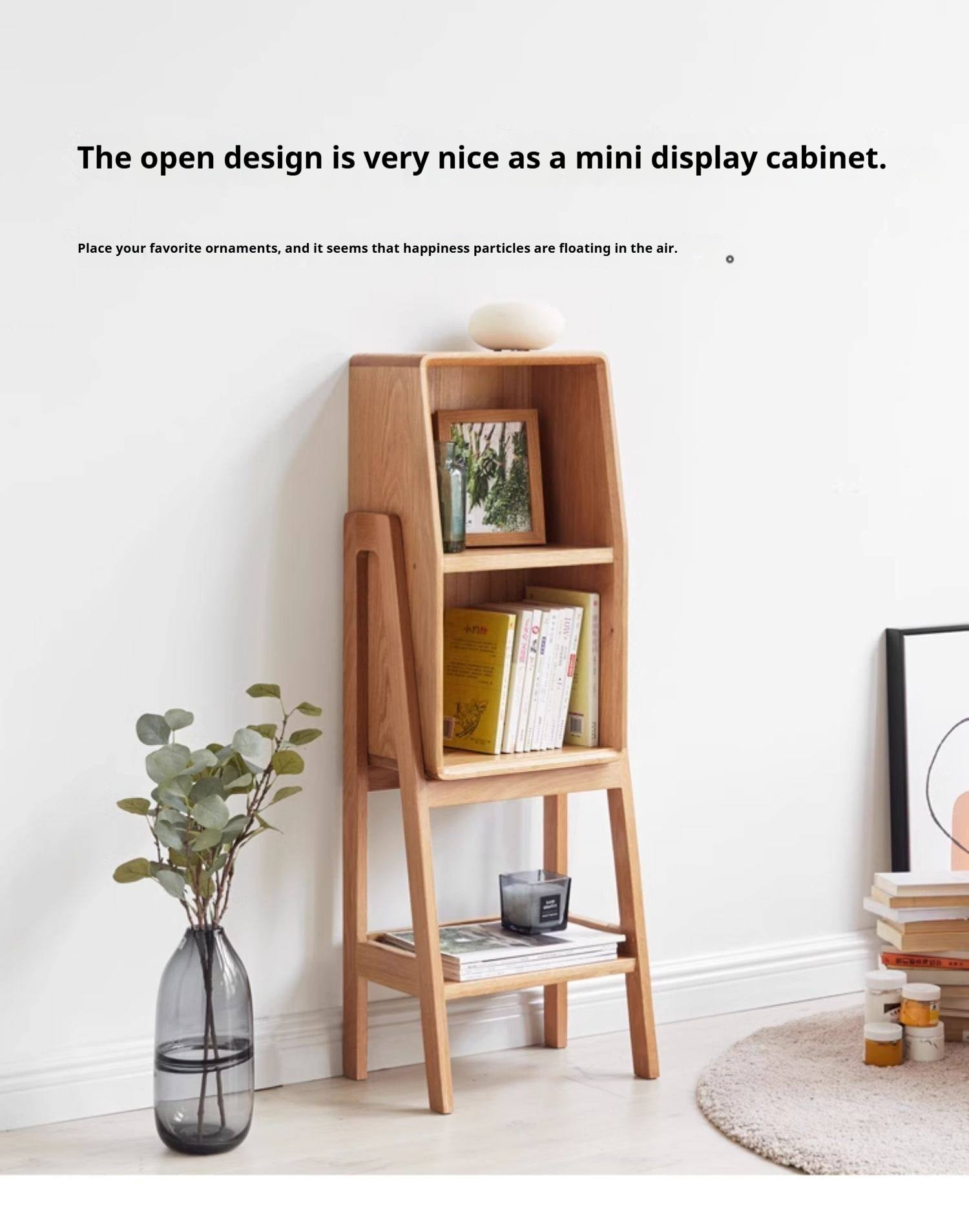 Oak Solid Wood Side Cabinet Combination.