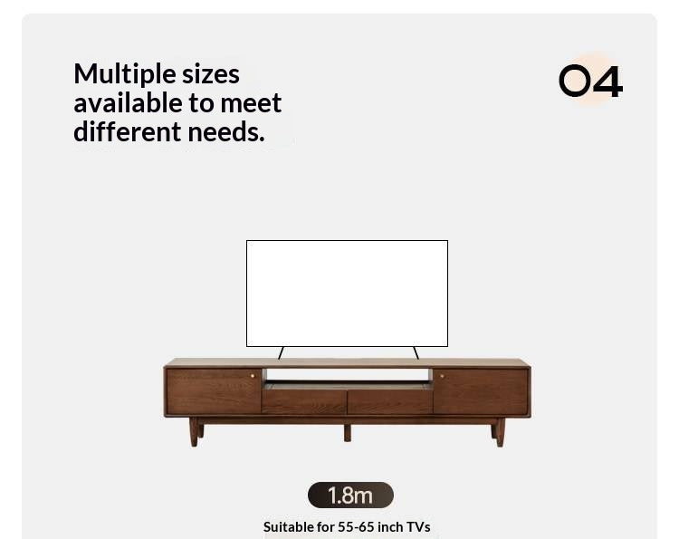 Oak Solid Wood Nordic Modern TV Stand