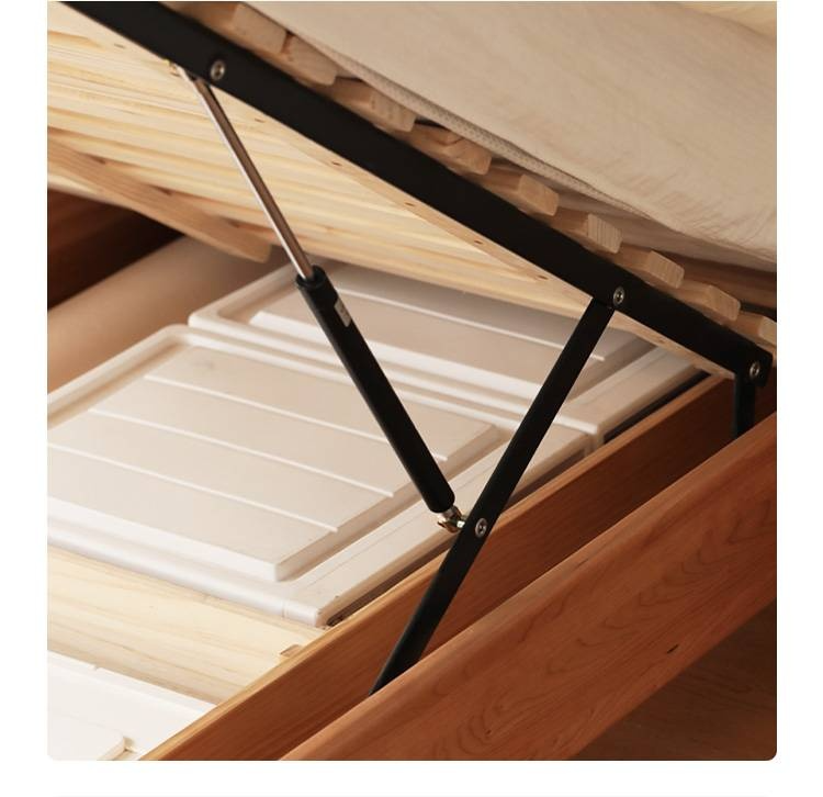 Cherry Solid Wood Night Light Suspended Box Bed