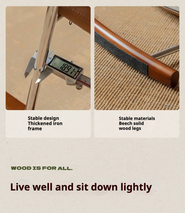 Fabric medieval style rocking chair.