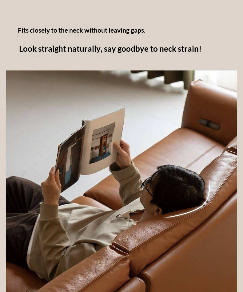 Genuine Leather Electric high back Sofa