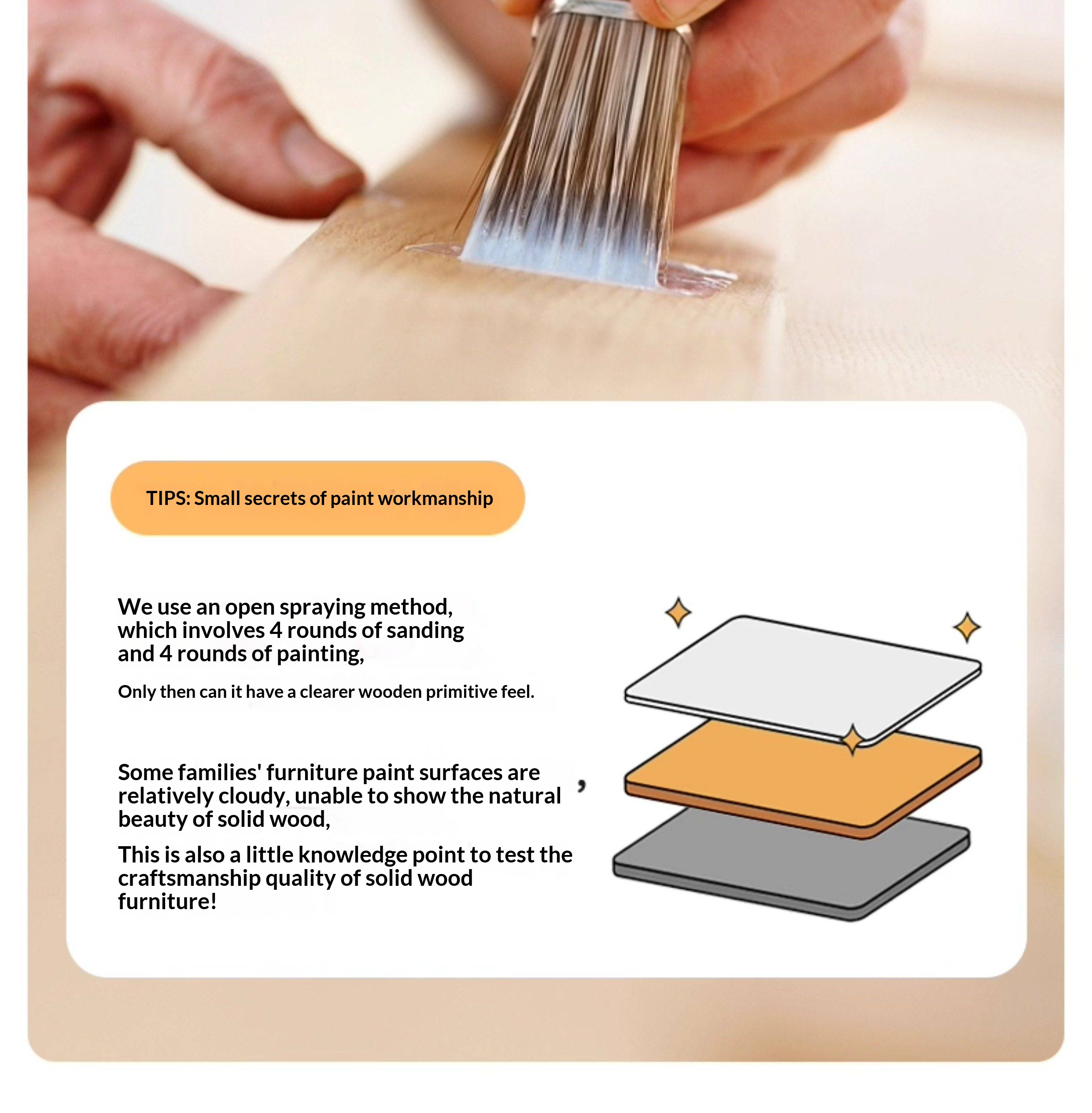 Beech Solid Wood Platform Bed, Headboard-Free Bed, Flush-Edge Floating Bed