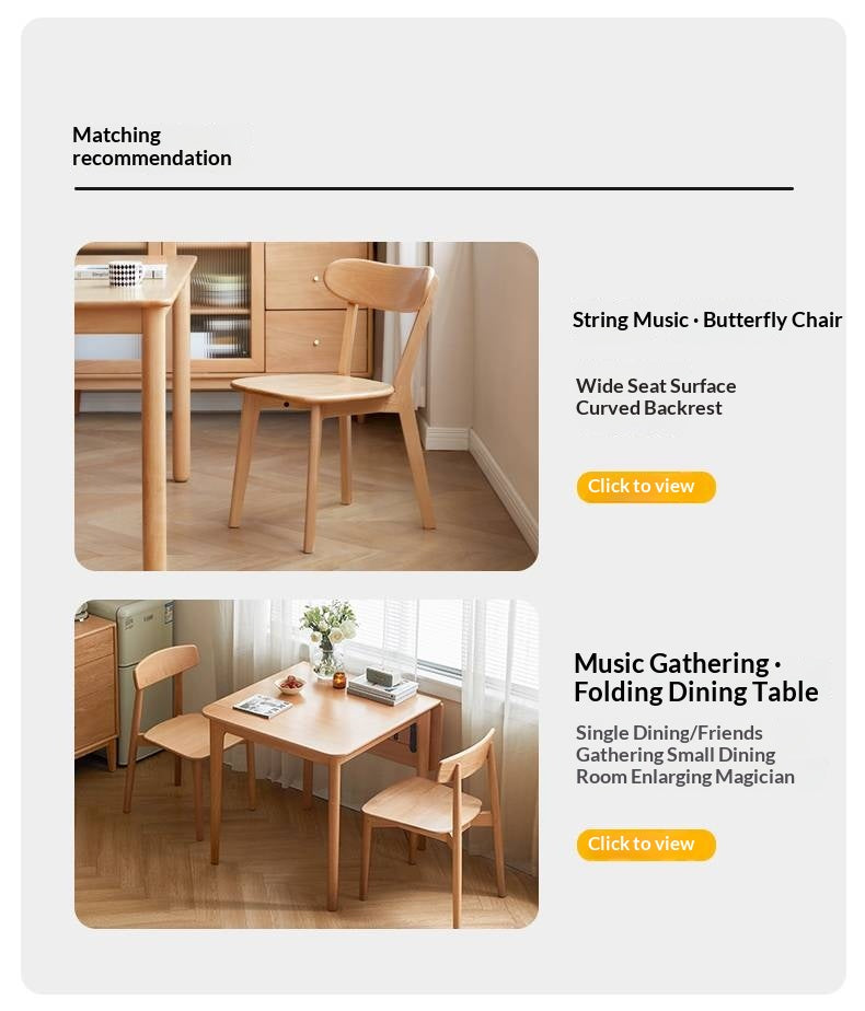 Beech Solid Wood Rock Board Dining Sideboard