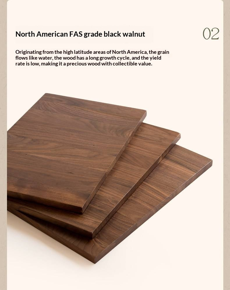 Black Walnut Solid Wood Vanity Table with Extendable Top