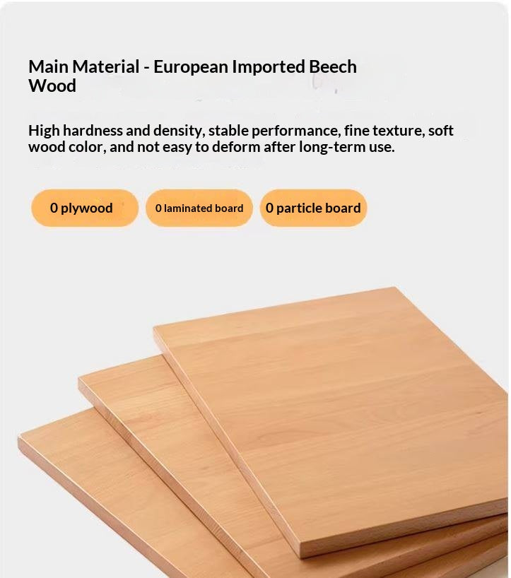 Oak Solid Wood TV Cabinet with Storage.