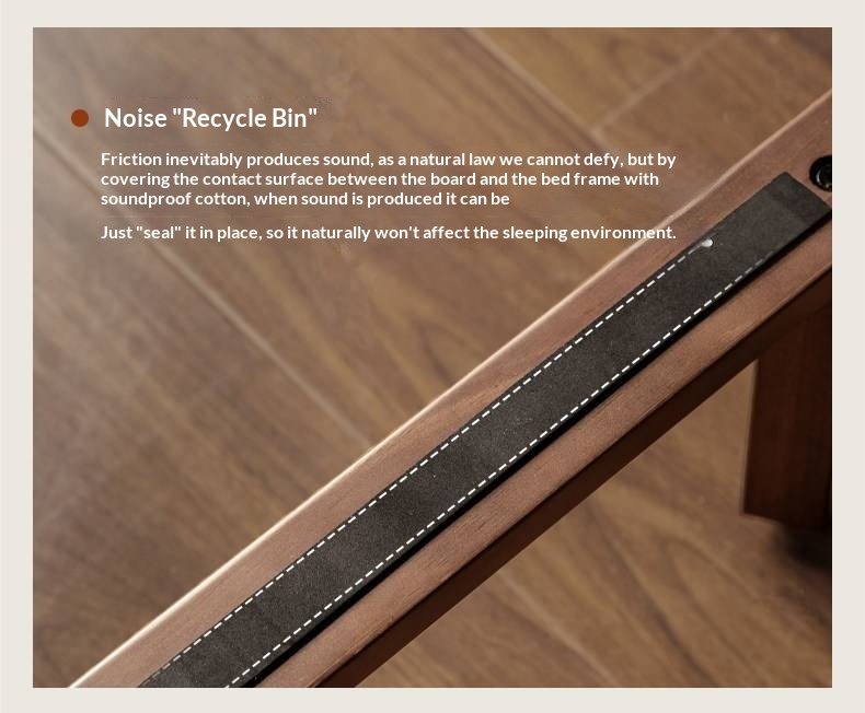 Sandalwood Solid Wood Modern Simple luminous Multifunctional Bed