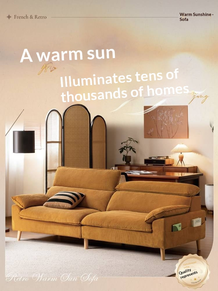 Deep Seat Sofa with Adjustable Headrest