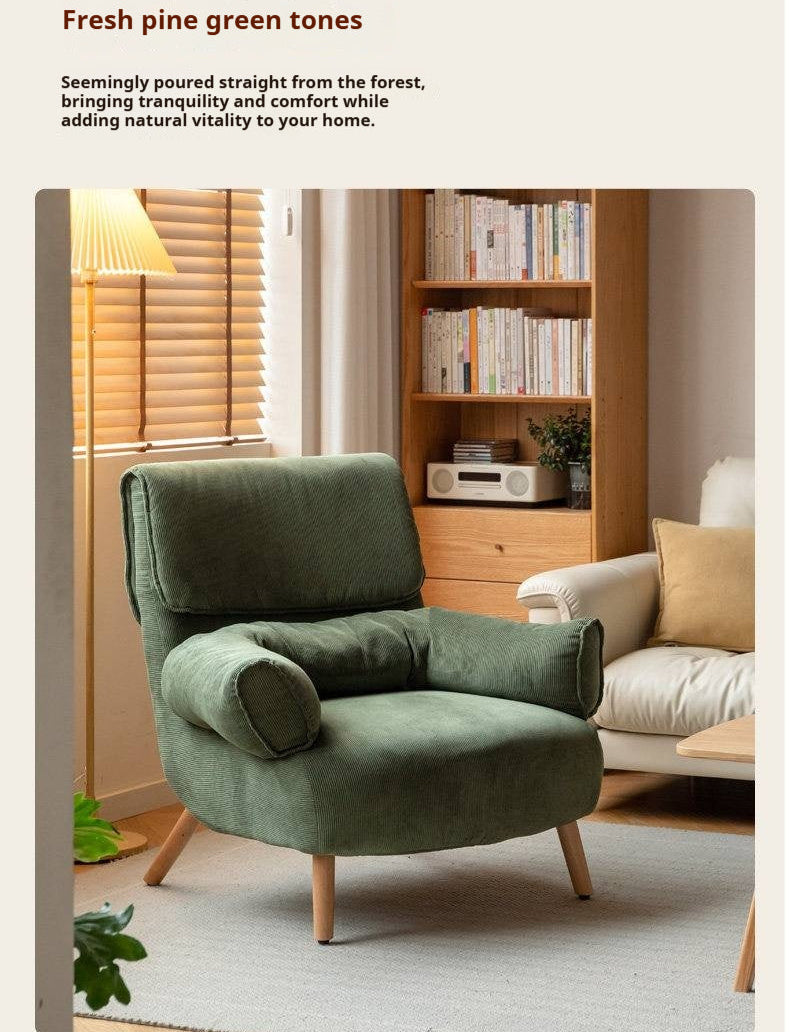 Retro Corduroy Lounge Chair