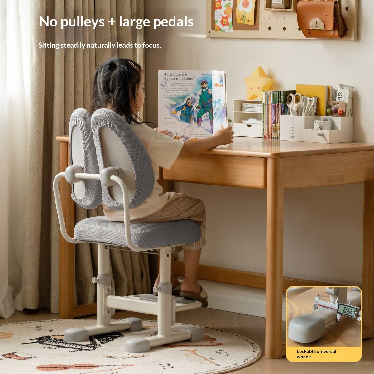 Adjustable Hand-cranked Height  Chair