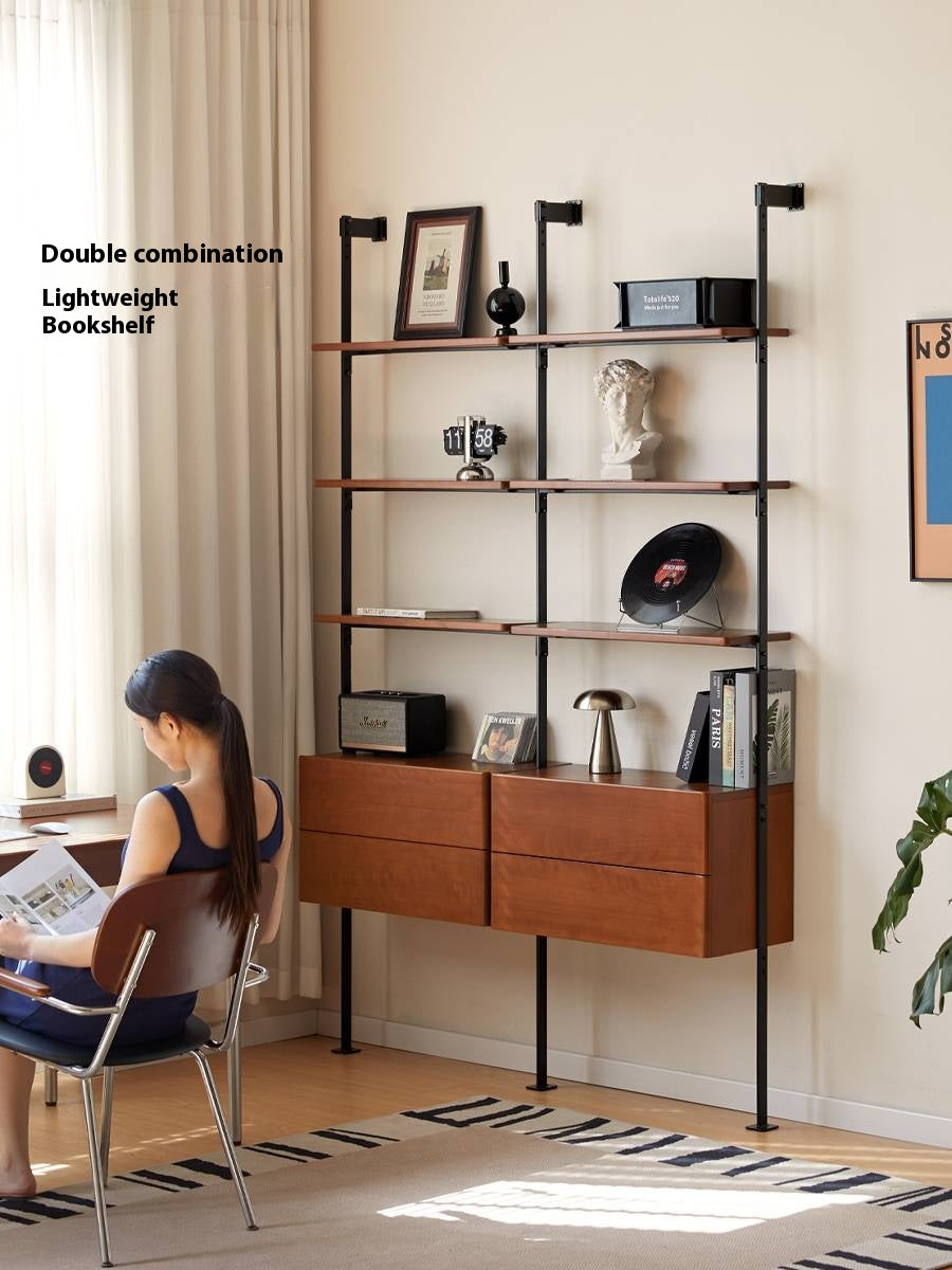 Poplar Solid Wood Bauhaus Bookshelf