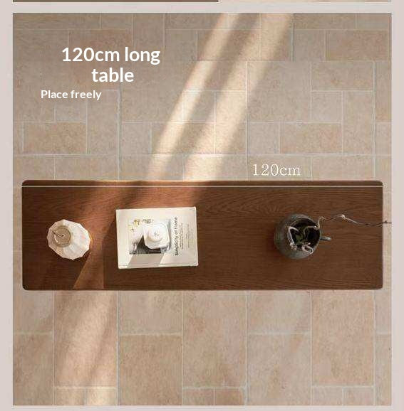 Oak Solid Wood Console Table, Entryway Bench