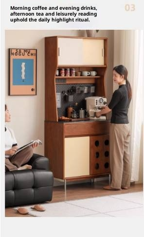 Tulipwood Solid Wood Medieval Style Sideboard