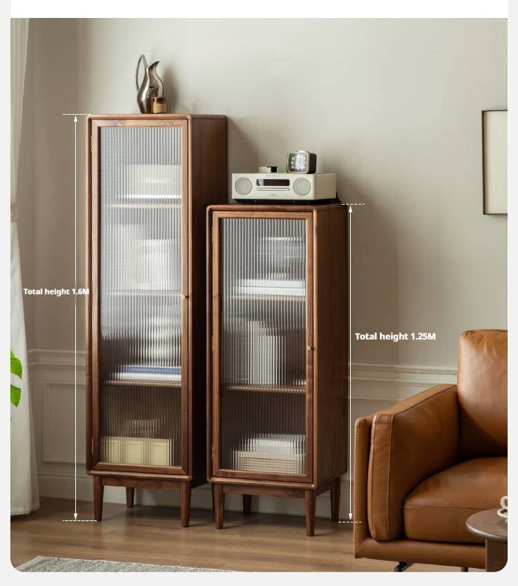 Black Walnut Side Cabinet.