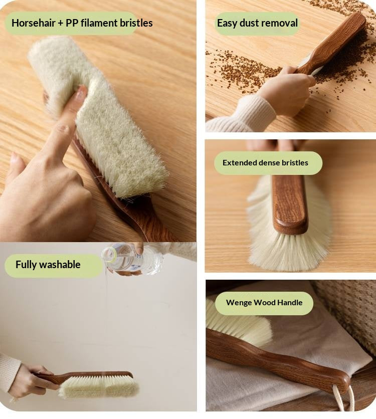 Ebony Solid Wood Long Handle SweepingBrush