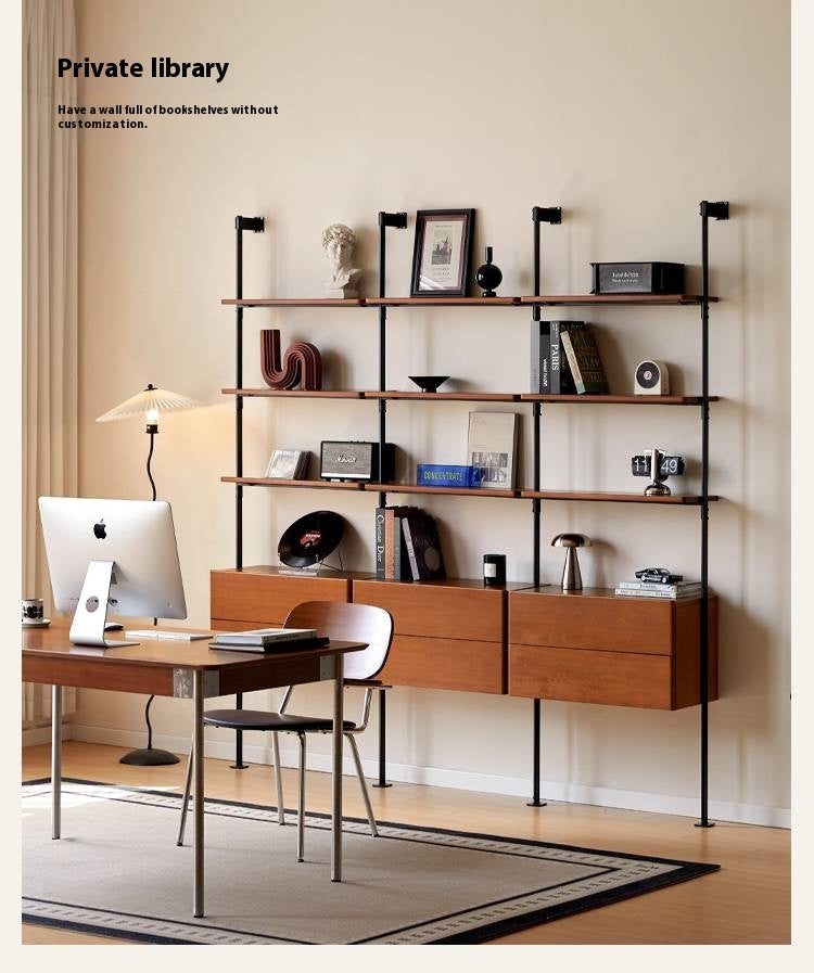 Poplar Solid Wood Bauhaus Bookshelf