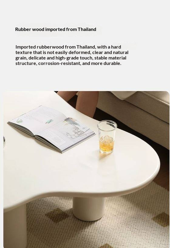 Solid RubberWood Cloud Coffee Table