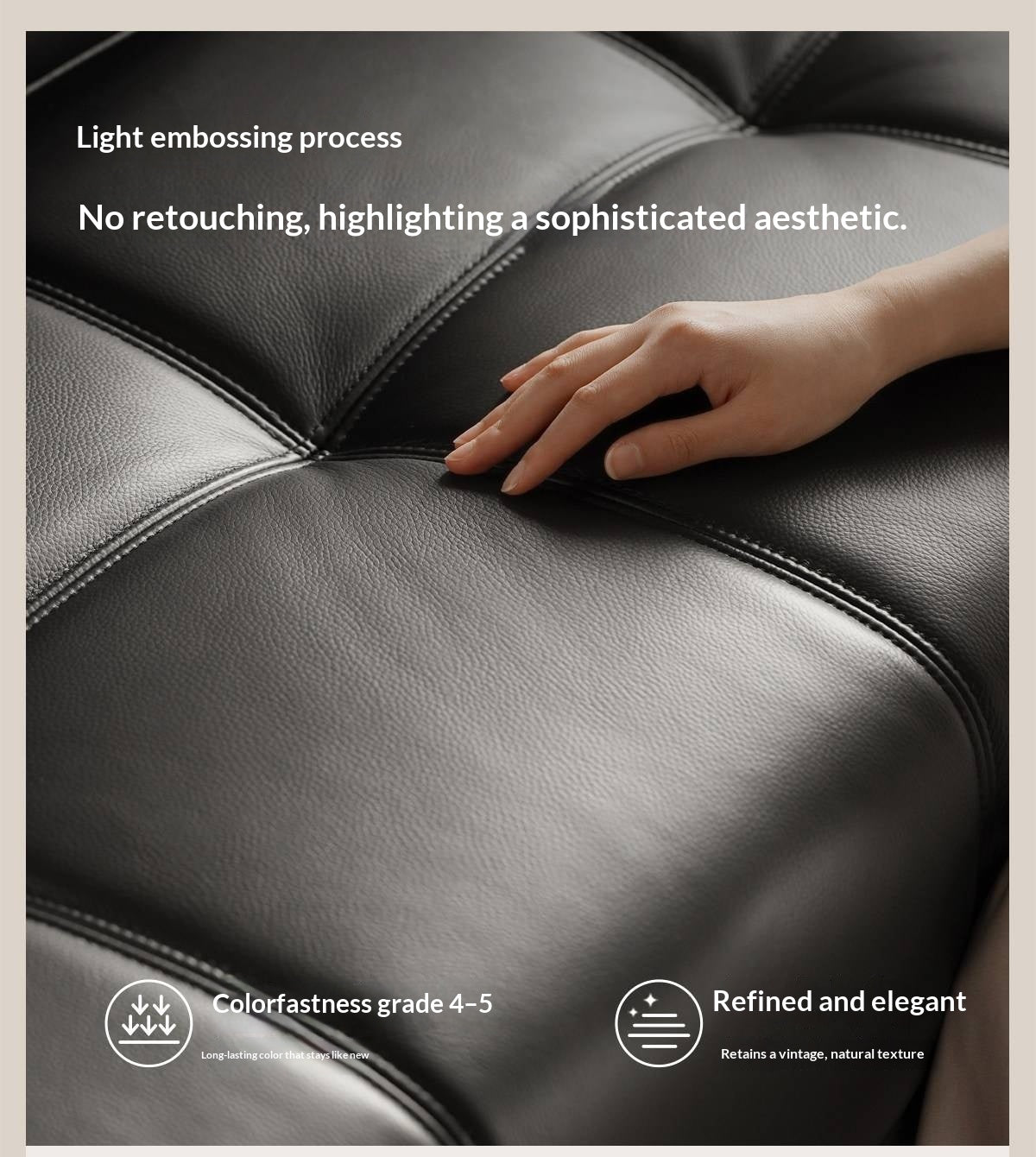 Genuine Leather Lawrence Italian Modern Sofa