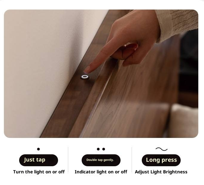 Black Walnut Solid Wood Modern Minimalist Bed