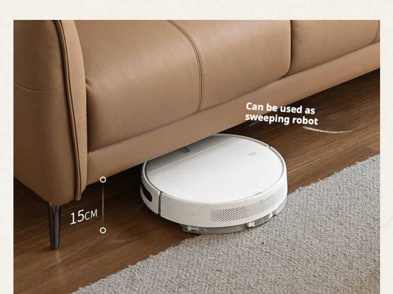 Genuine Leather High-Back Modern Sofa