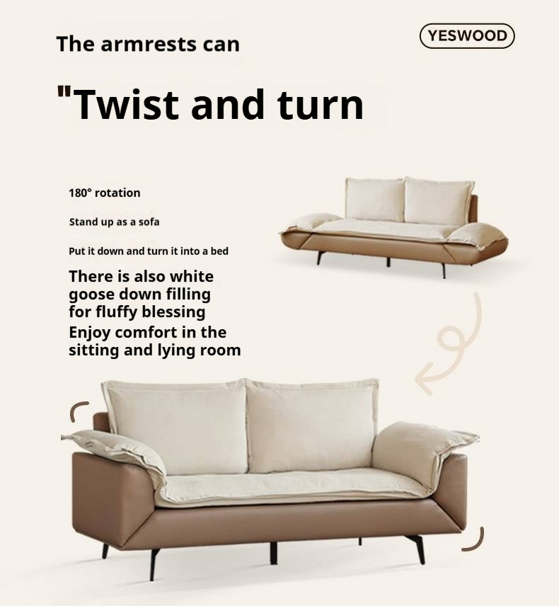 Technology Cloth folding Down Sofa,