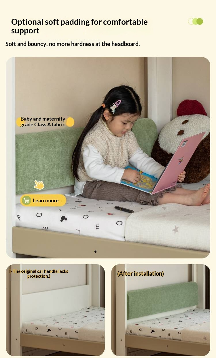 Rubberwood Solid Wood Children's Adult Bunk Bed