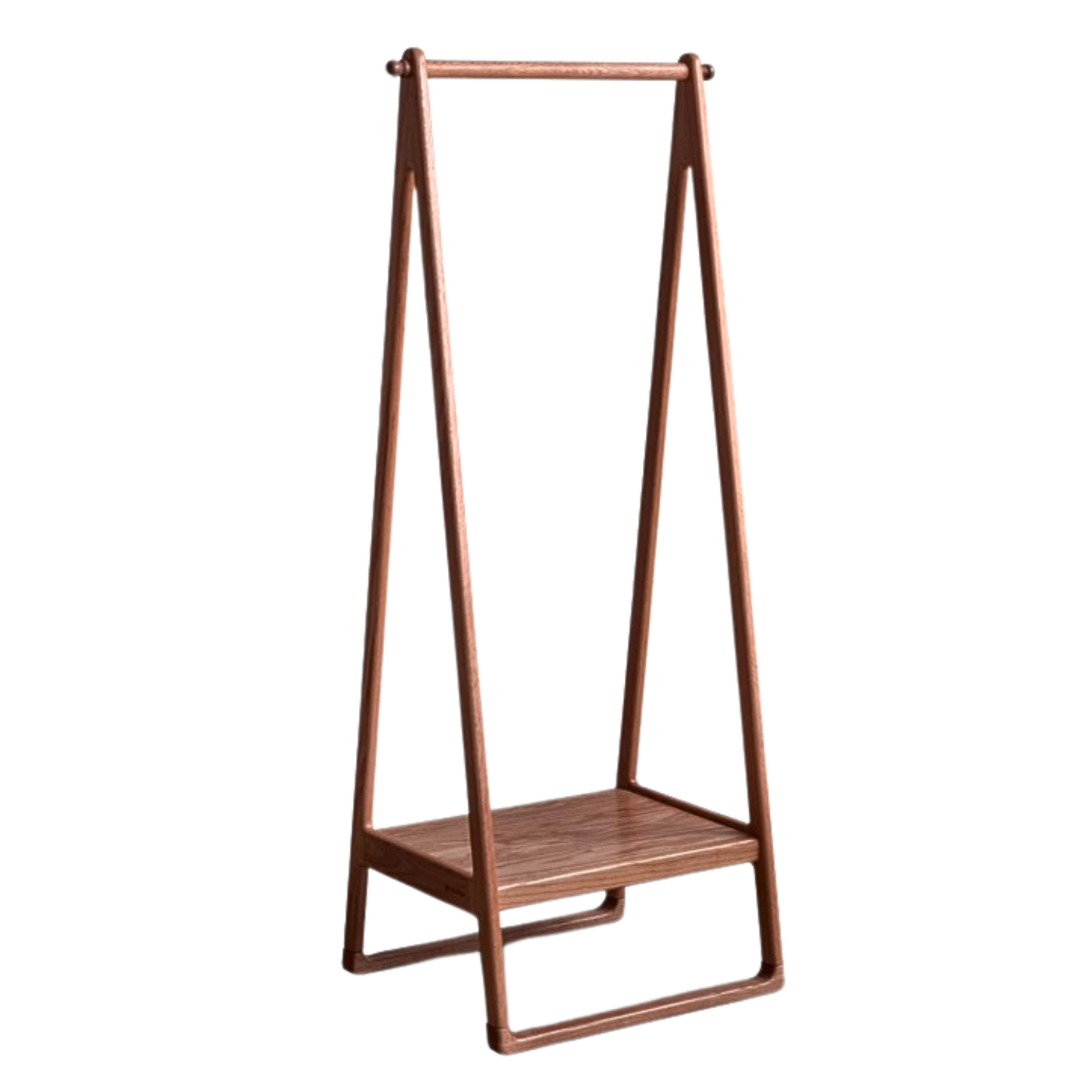 Oak solid wood clothes hangers rack: