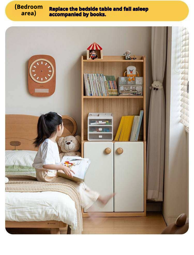Beech Solid Wood Children's Bookcase.