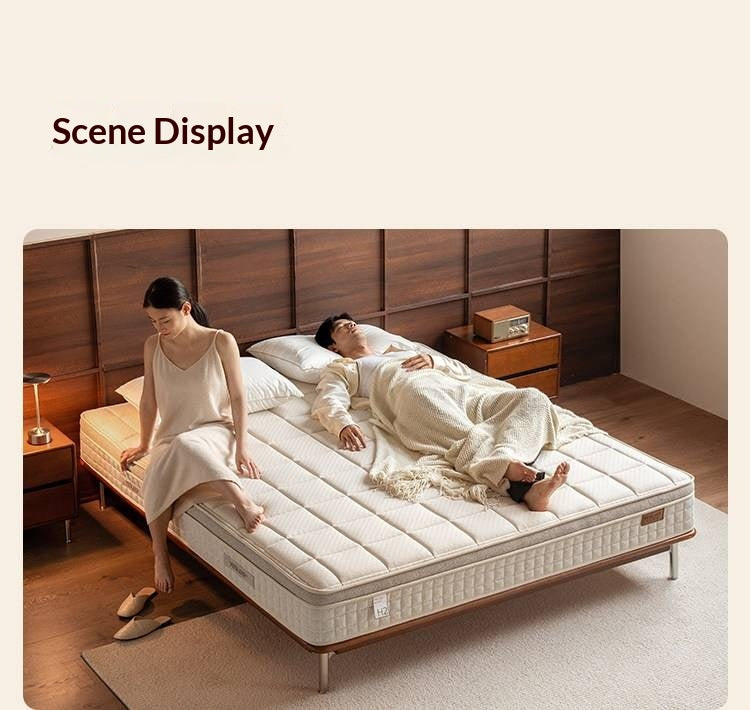 Zero-Glue Soy Fiber Mattress — Independent Spring Model, Thick Latex Support Mattress