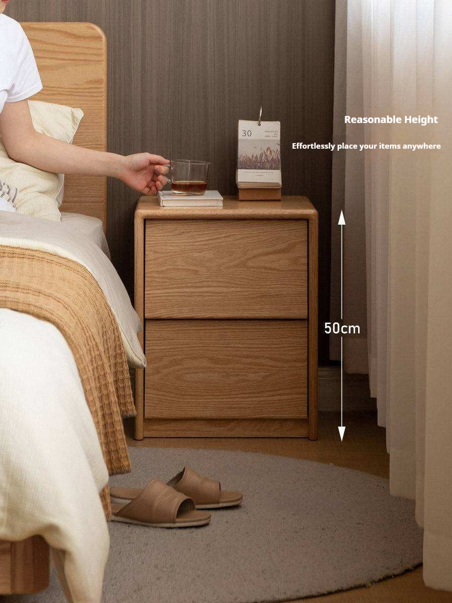 Ash, Oak Solid Wood Nightstand
