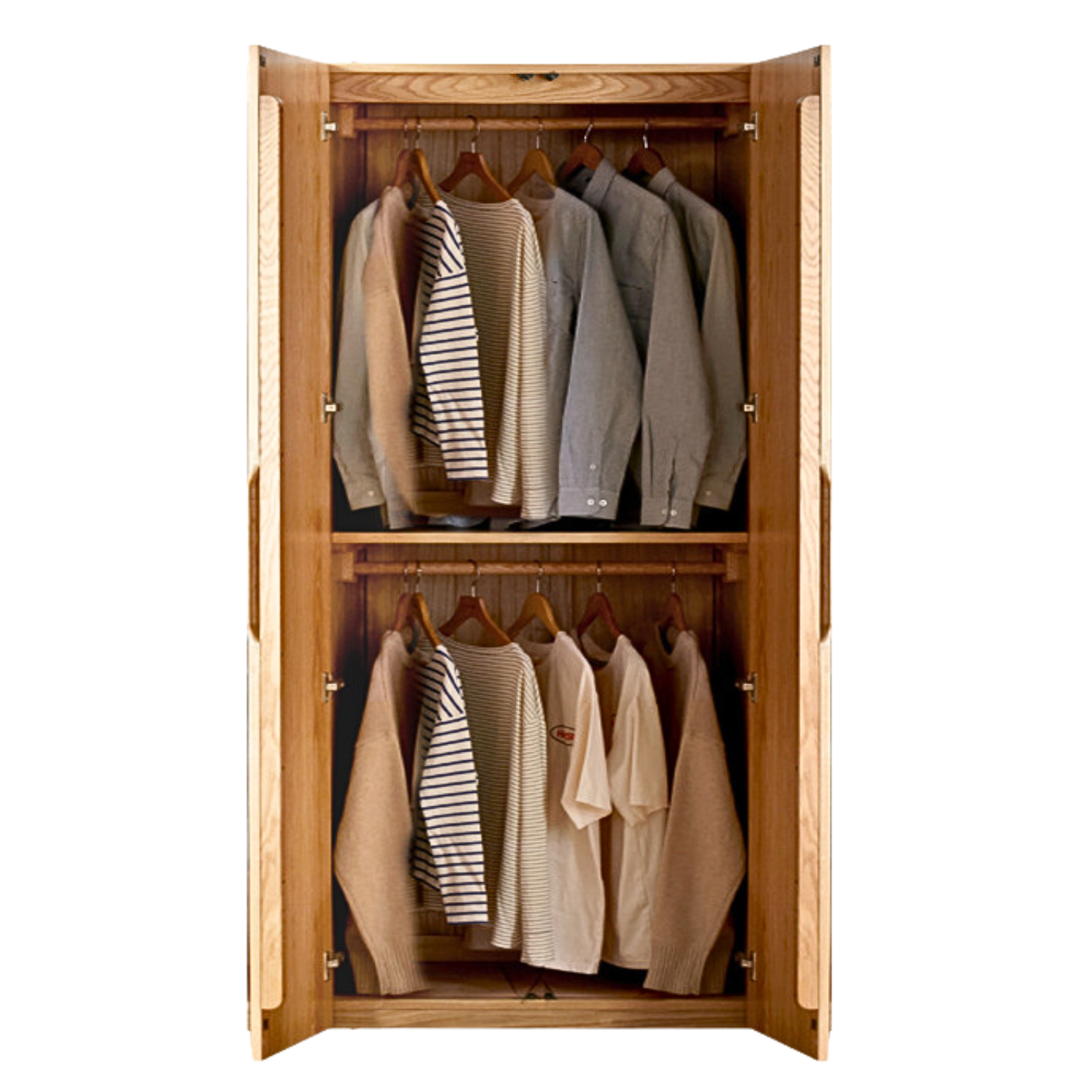 Oak solid wood Wardrobe ::