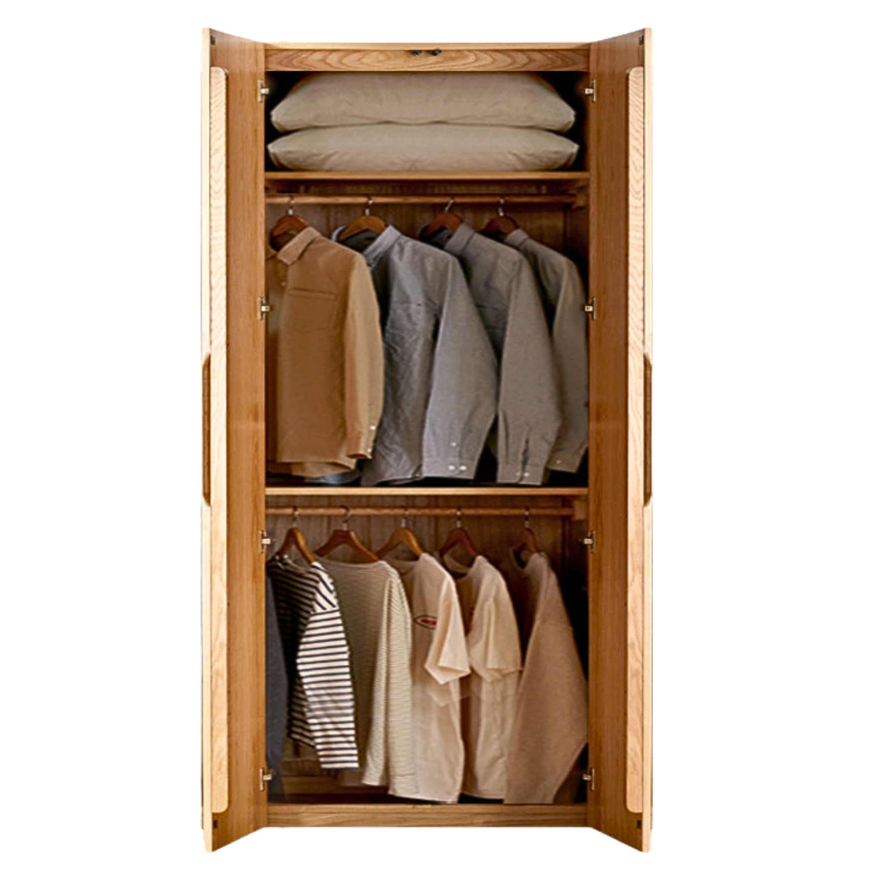 Oak solid wood Wardrobe ::