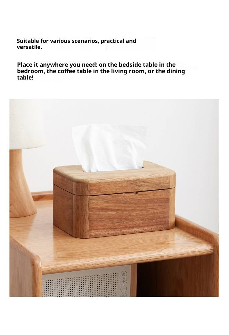 Black Walnut, Acacia Solid Wood Nordic Tissue Box