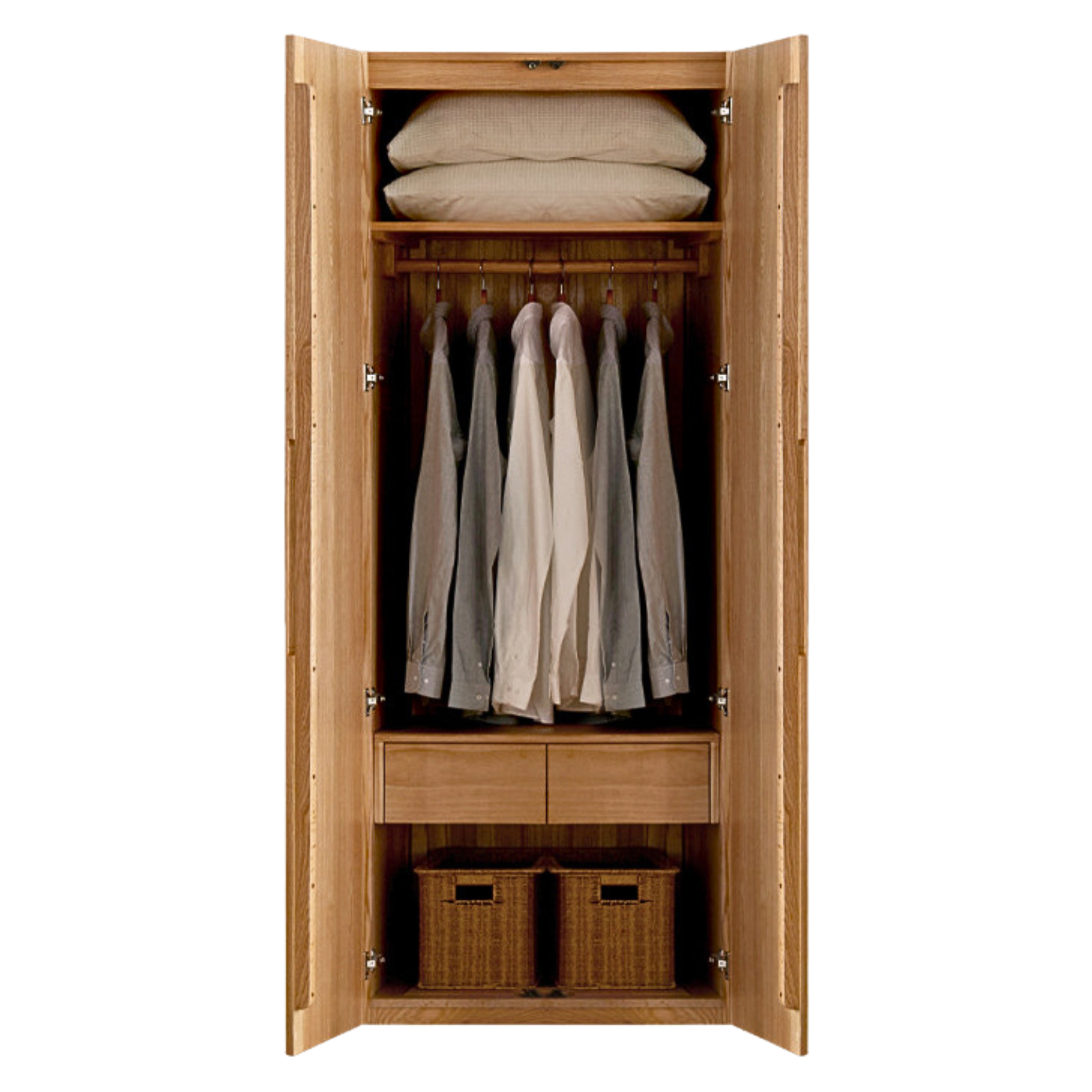 Oak solid wood Wardrobe ::