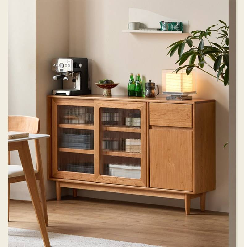 Cherry Solid Wood Ultra-thin Sideboard