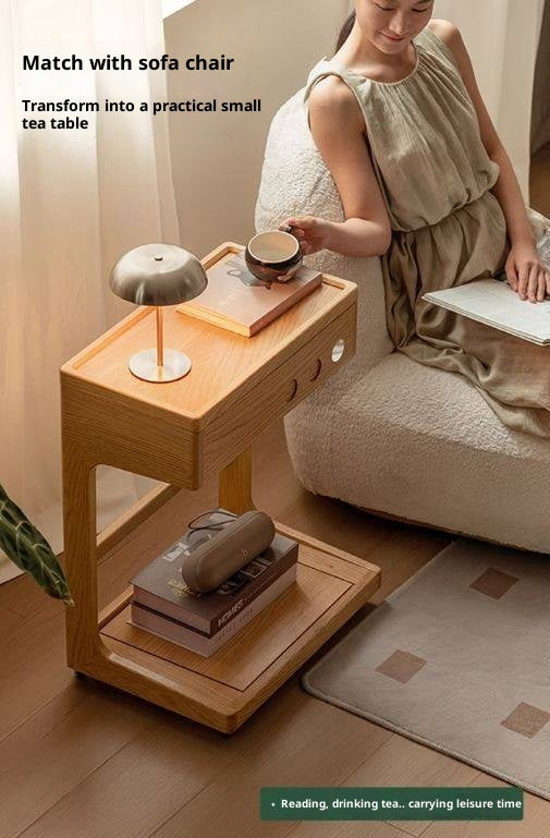 Oak Solid Wood Original Wood Style Side Table
