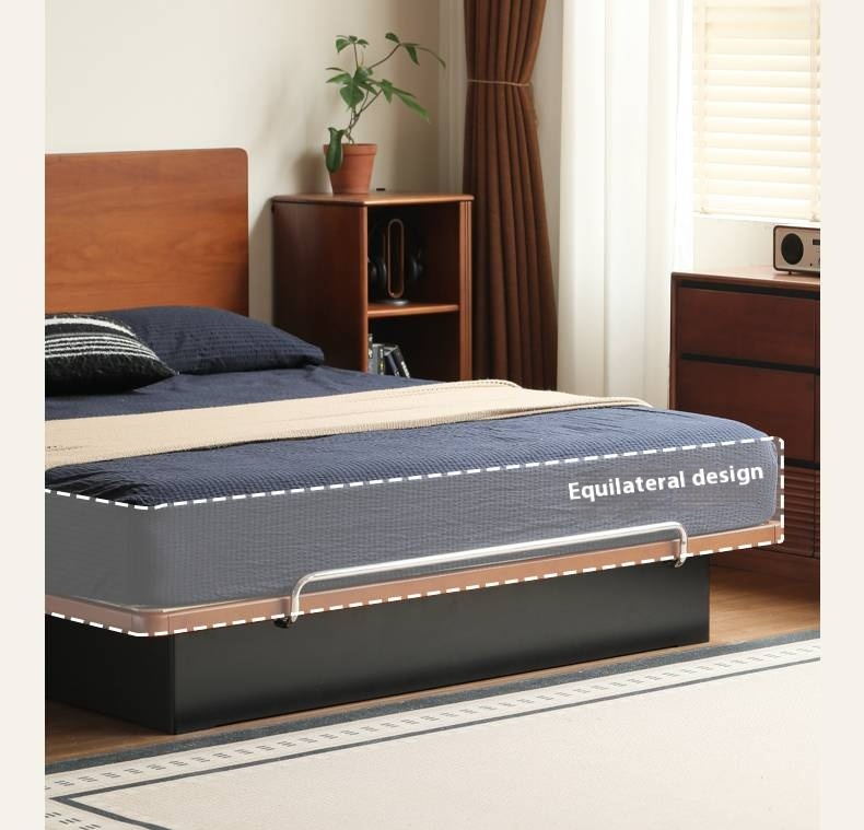 Poplar Solid Wood Suspended Box Bed Bauhaus Style