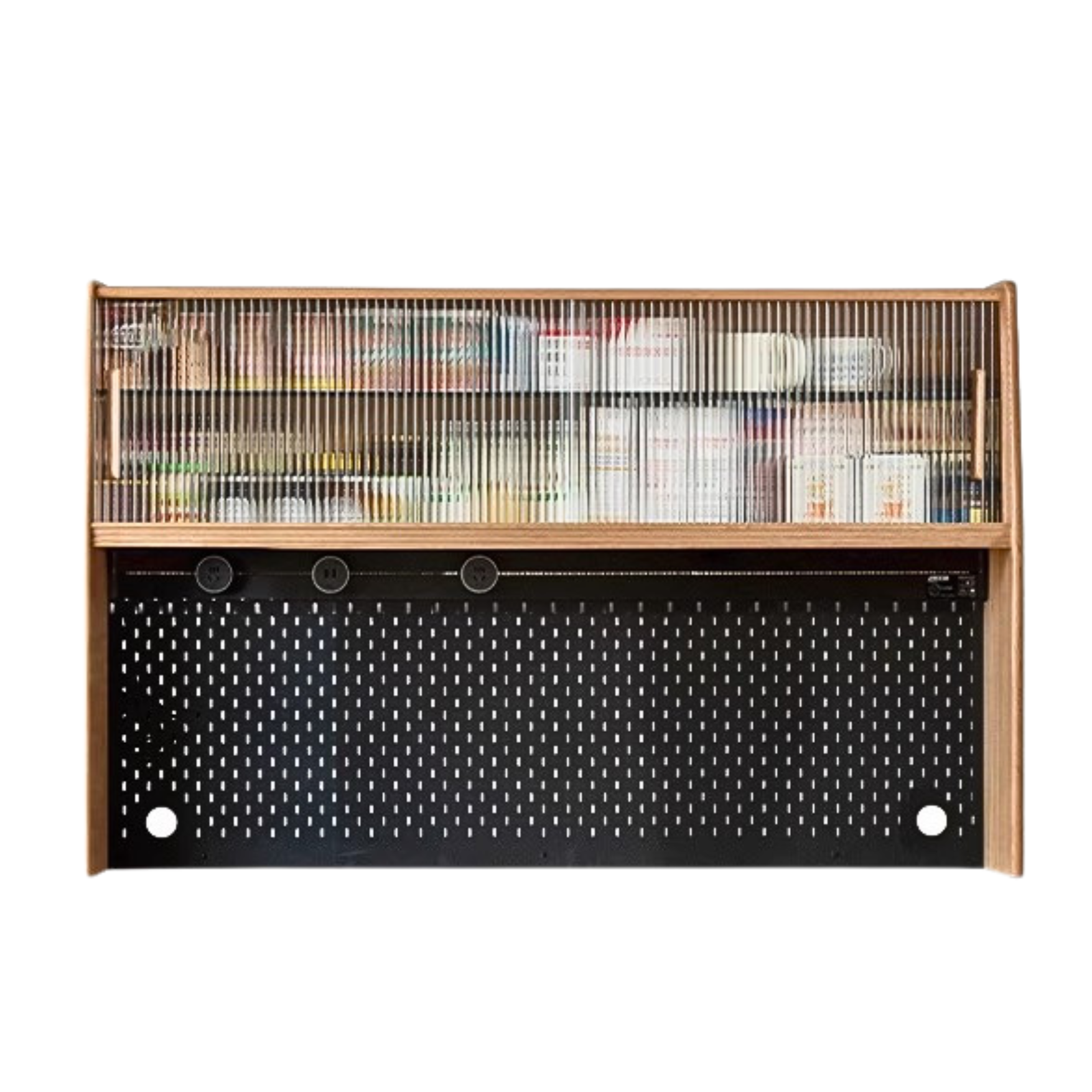 Oak Solid Wood locker multi-functional Sideboard,